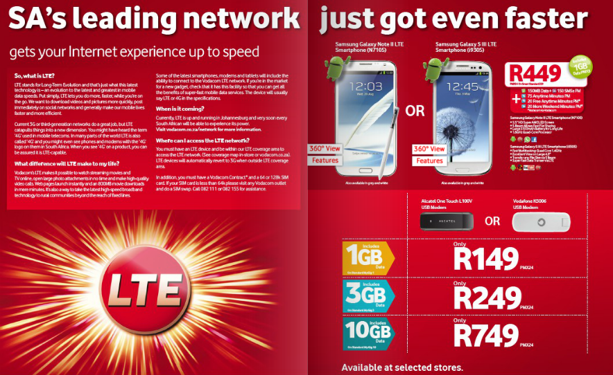 vodacom note 20